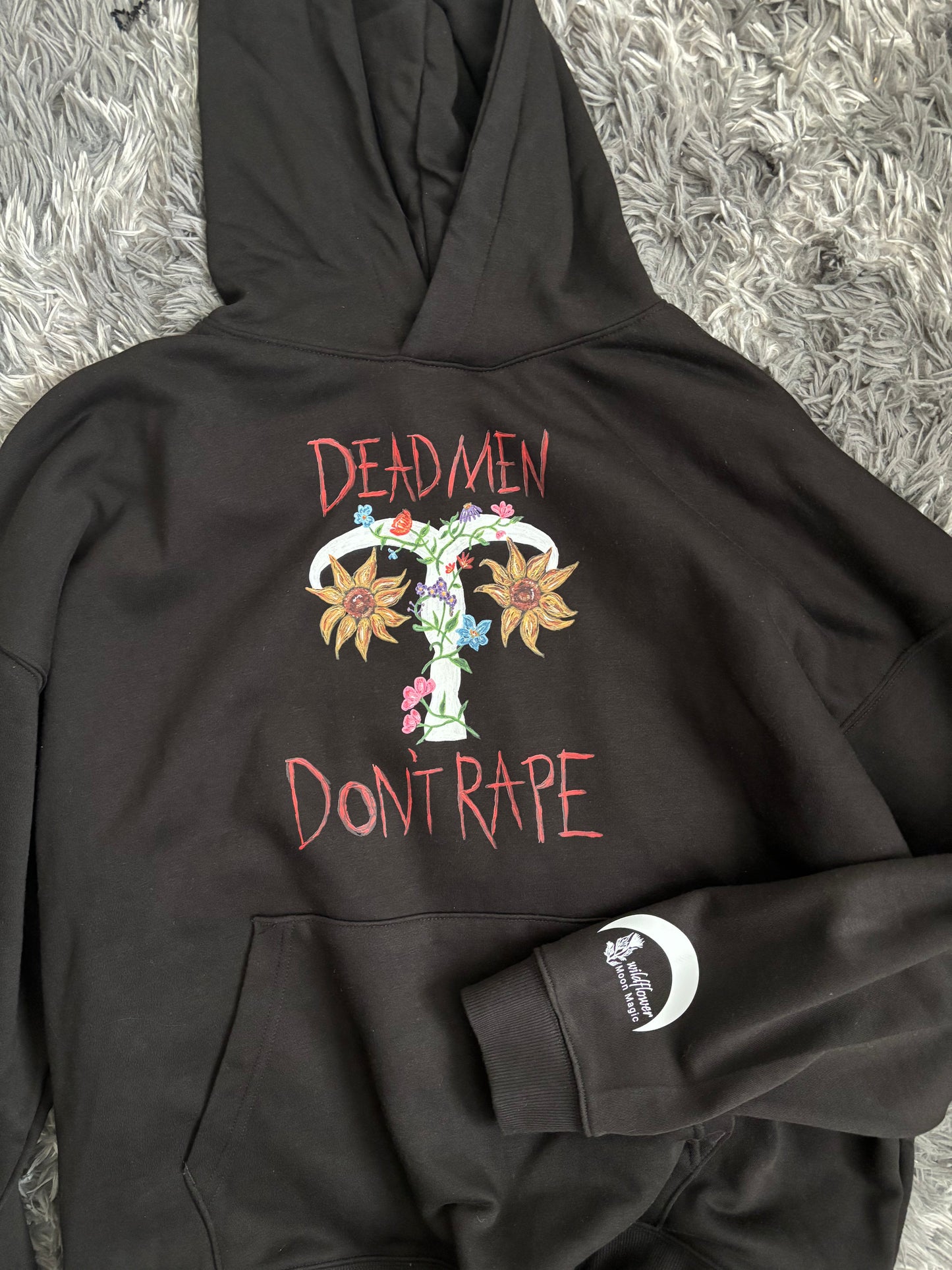 Dead Men Don't Rape Black Hoodie