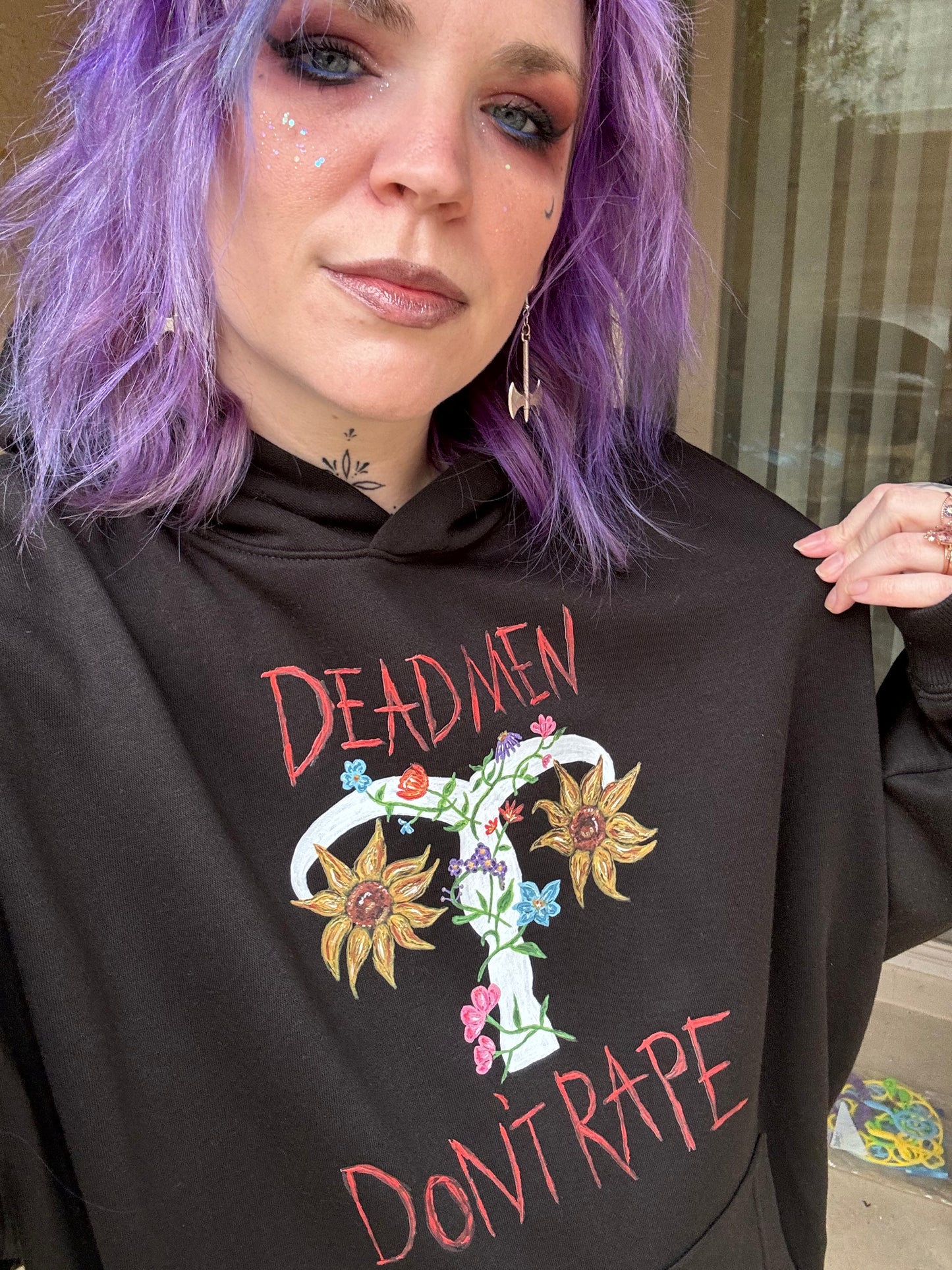 Dead Men Don't Rape Black Hoodie