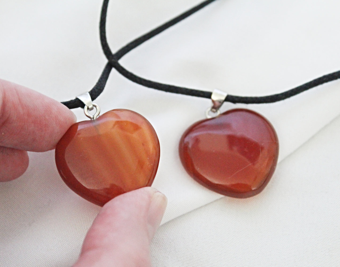 Carnelian Heart Necklace