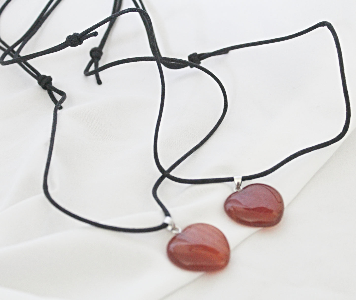 Carnelian Heart Necklace