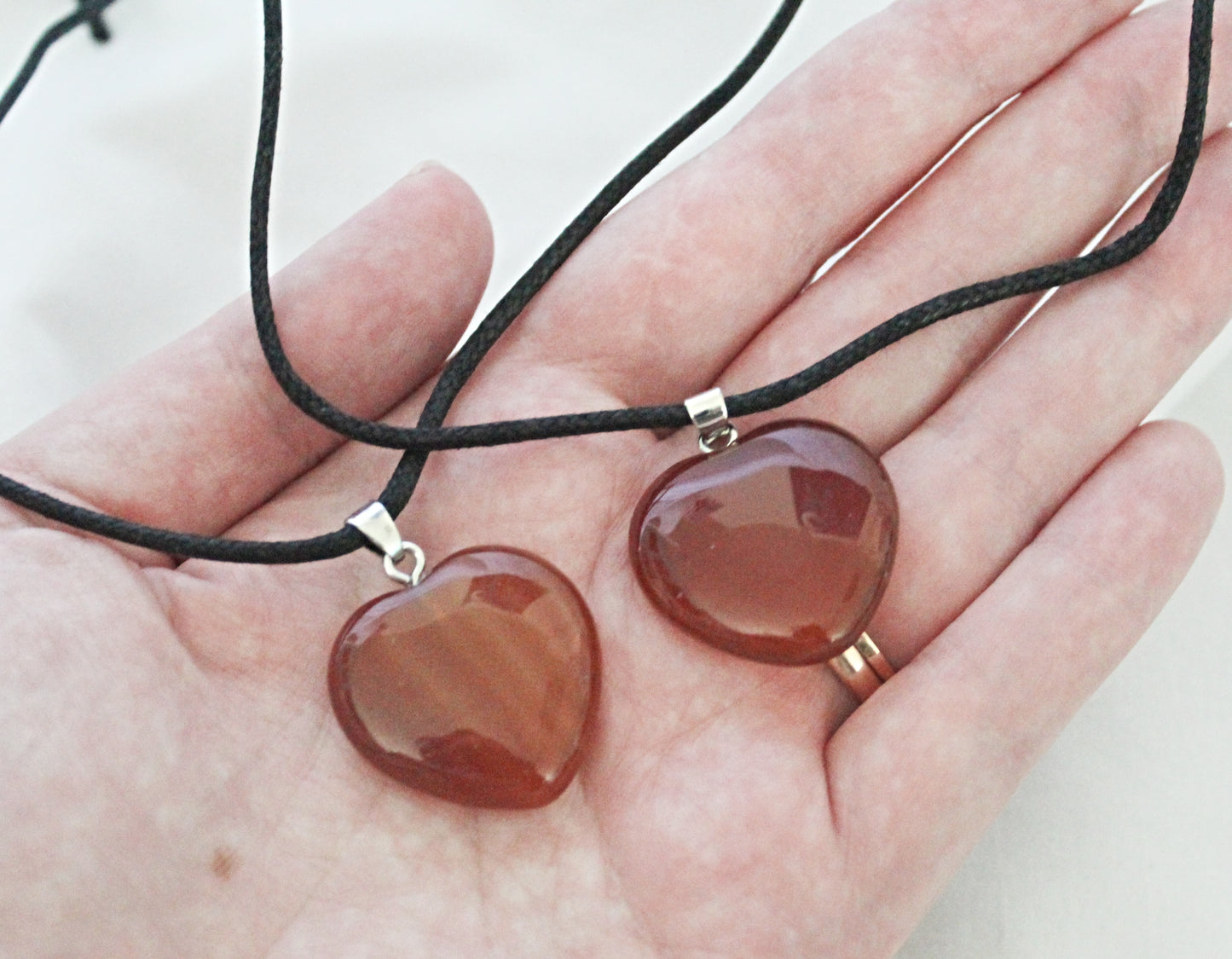 Carnelian Heart Necklace