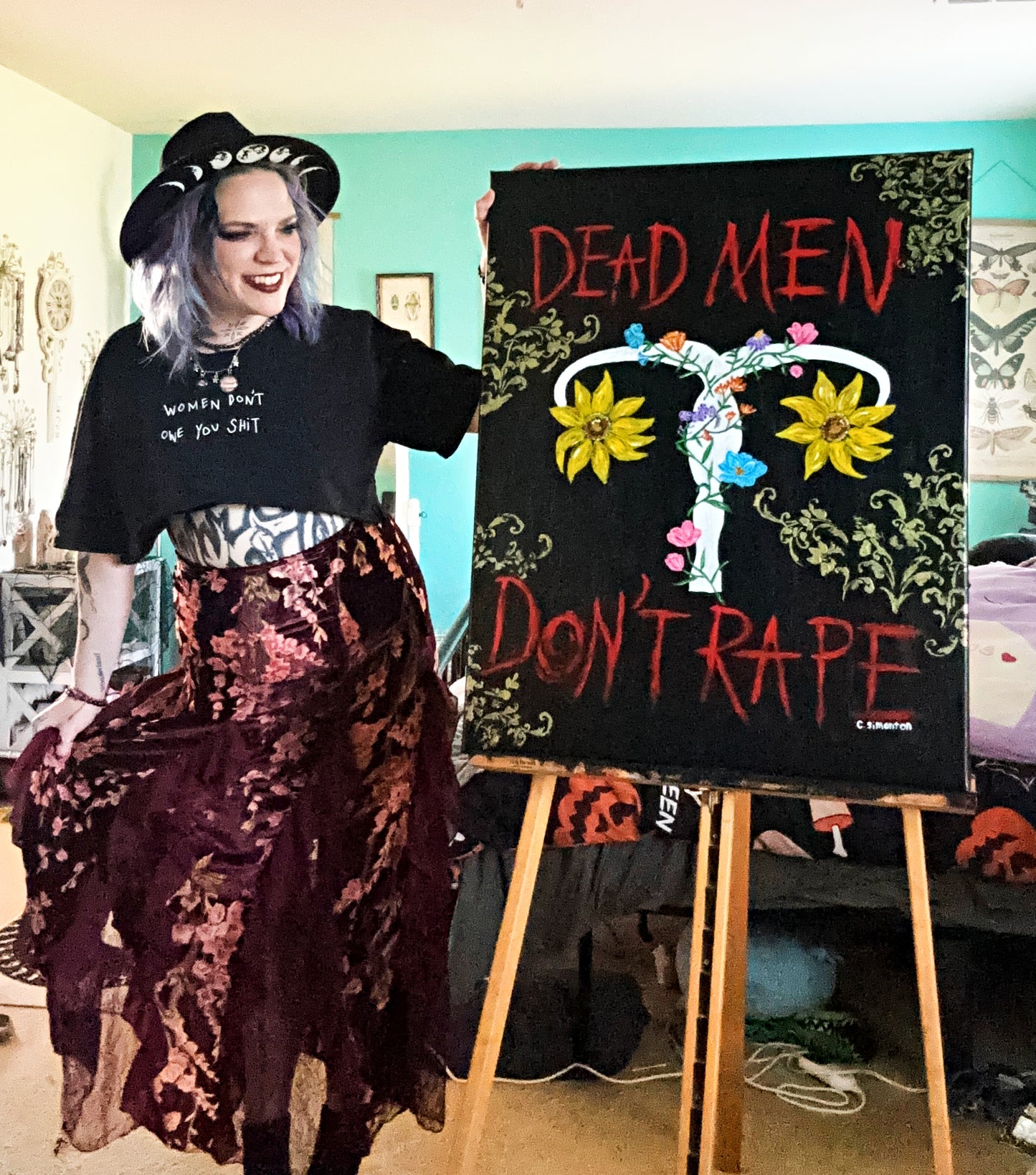 Dead Men Don't Rape Acrylic Painting