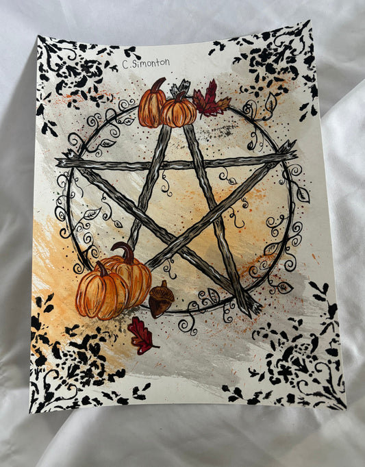 Autumn Pentacle Art Print