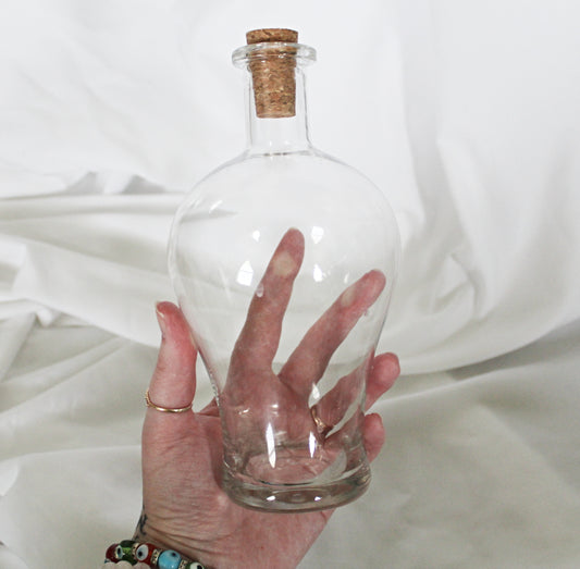Vintage Glass Moon Water Jar