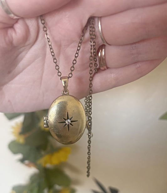 Vintage Key and Locket Necklace