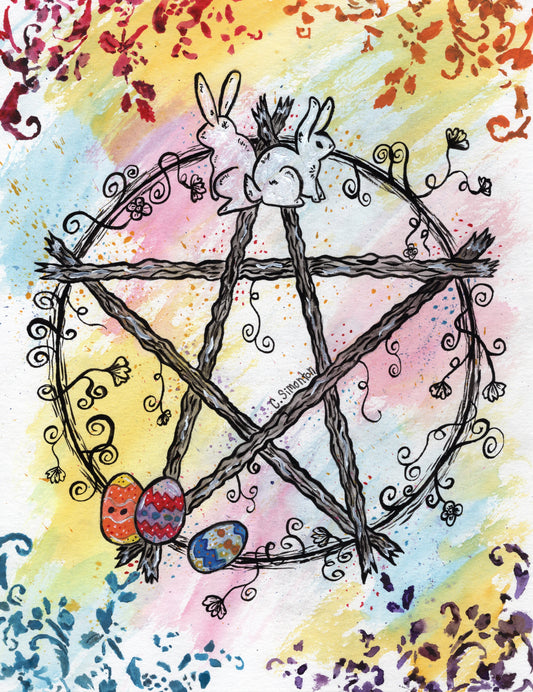 Spring Pentacle Art Print