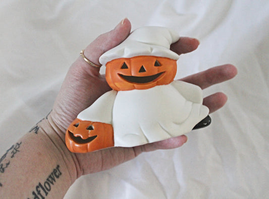 Vintage Jack-O-Lantern Tealight Holder