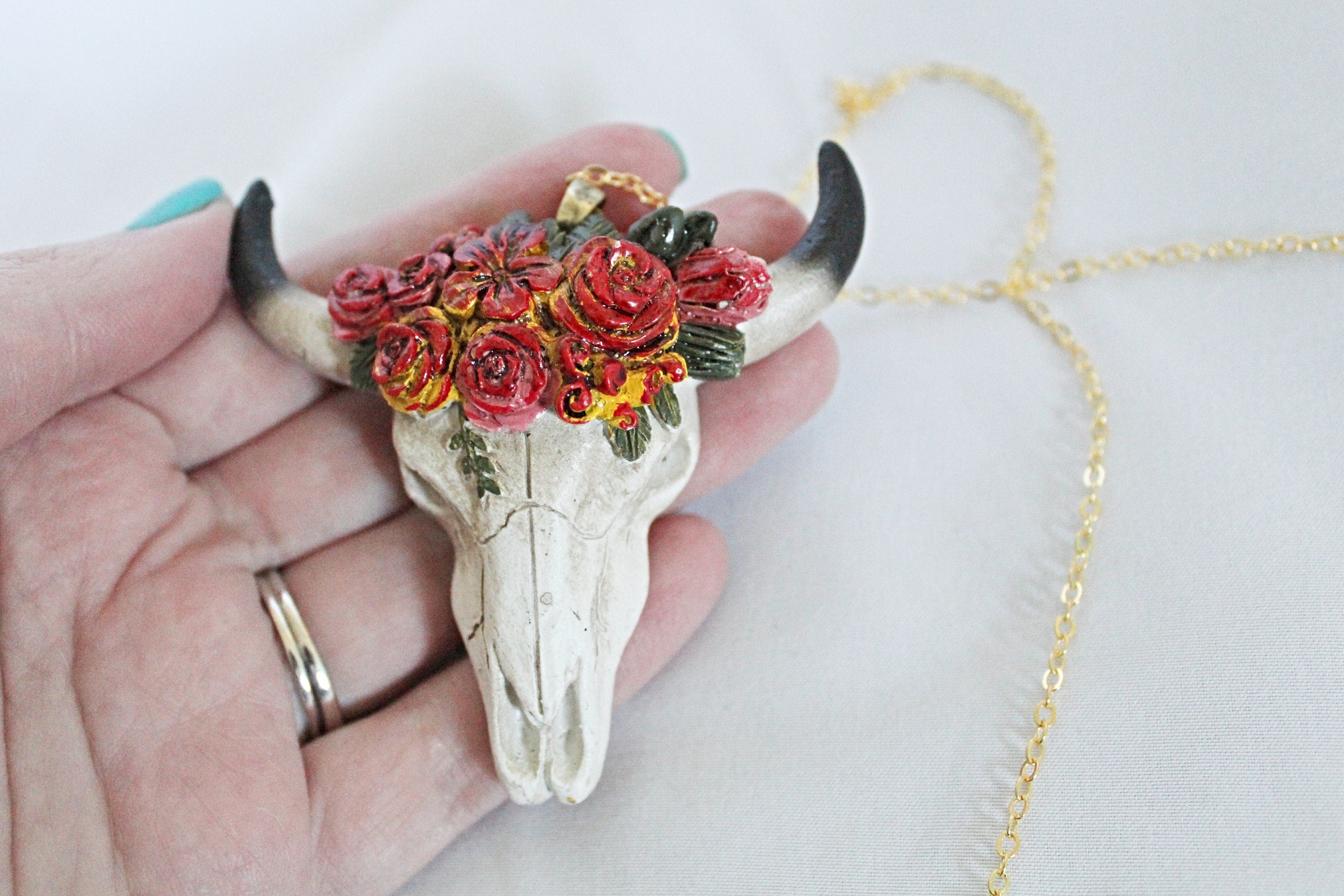 Bull Skull Necklace Steer Skull Jewelry Cow Skull Charm Necklace Western  Jewelry Native American Jewelry Longhorn Skull Hatchet Necklace | Wish